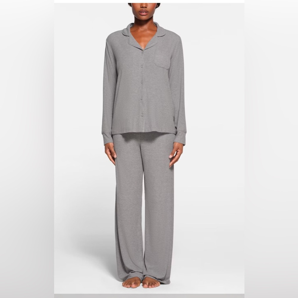 SKIMS Classic Gray Pajama Set